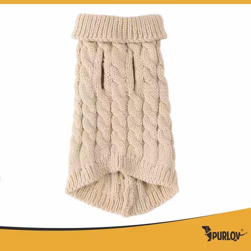 Hund kläder - kattkläder storlek S beige