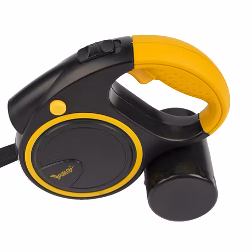 Automatiskt hundkoppel 10–25 kg med LED-ficklampa, låsband 5m