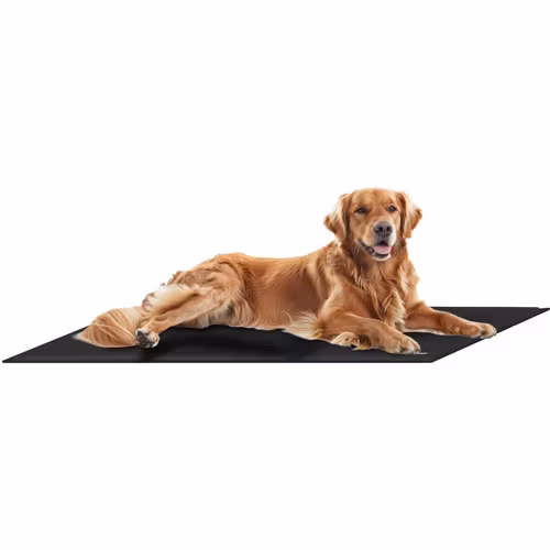 Kylmatta för djur 110x70cm svart XXL