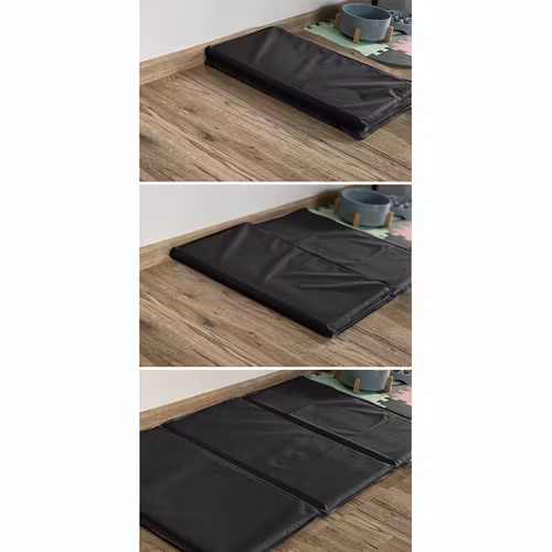 Kylmatta för djur 110x70cm svart XXL
