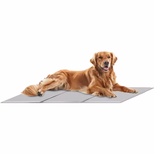 Kylmatta för djur 110x70 cm grå XXL