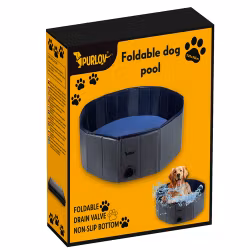 Hopfällbar hundpool - inhägnad 120x30
