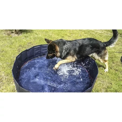 Hopfällbar hundpool - inhägnad 120x30