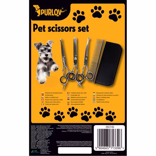Hundklippare Kit - Saxar för hund-Hundsaxar set 7 delar