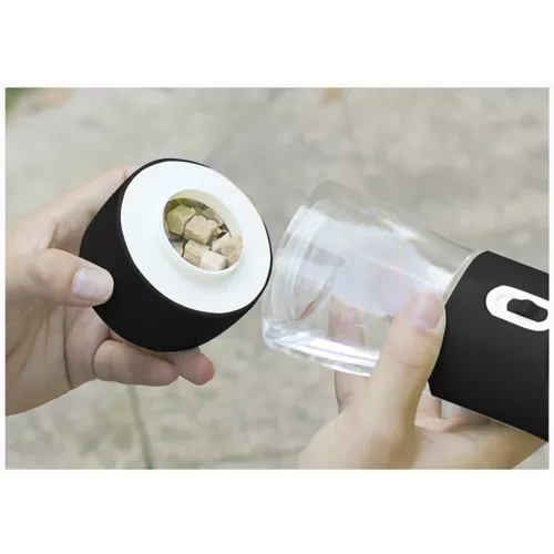 Flaska - vattenflaska med skål för hund & katt