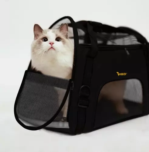 Transportväska för husdjur med hjul 50x30x25 cm max 8 kg