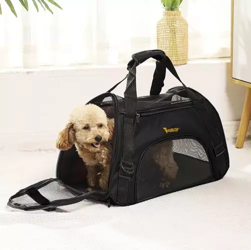 Transportväska för husdjur med hjul 50x30x25 cm max 8 kg