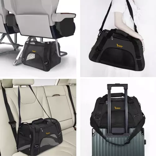 Transportväska för husdjur med hjul 50x30x25 cm max 8 kg