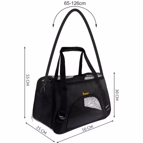 Transportväska för husdjur med hjul 50x30x25 cm max 8 kg
