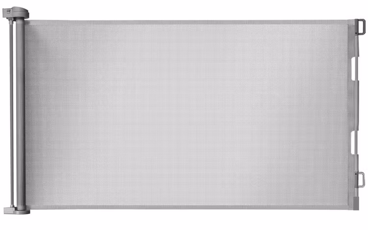 Säkerhetsgrind / Hundgrind / Rullgardinsgrind –Grå  85x157cm