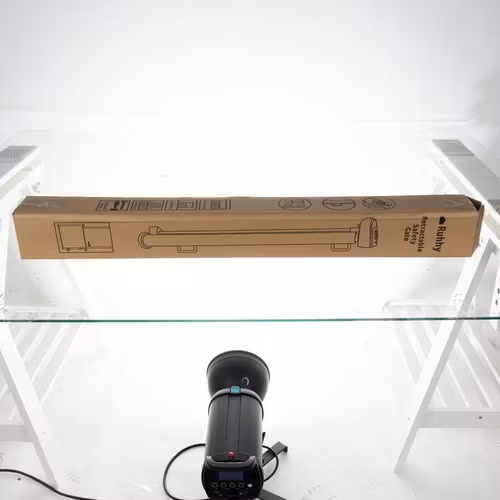 Säkerhetsgrind / Hundgrind / Rullgardinsgrind –Grå  85x157cm