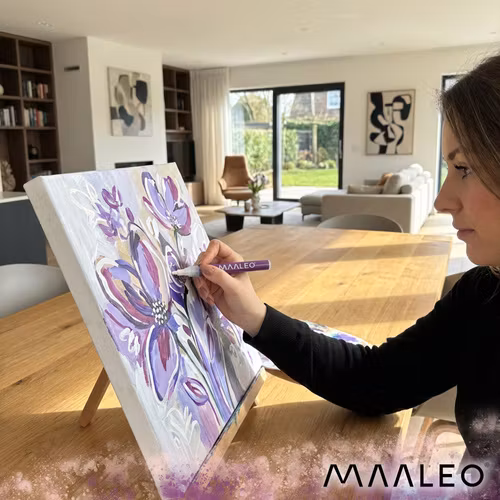 Akrylpennor, tuschpennor, vattenfasta markörer, set med 16 för stenar