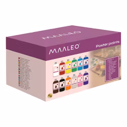 Plakatmaling - sæt med 12 x 1L