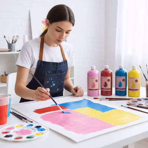 Posterfärger - set med 12 st x 1L