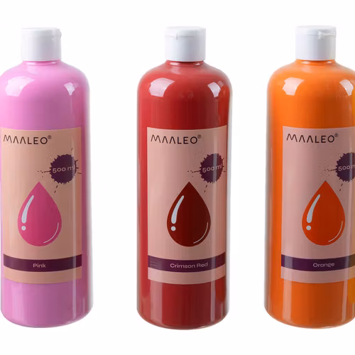 Posterfärger - set med 12 x 500 ml