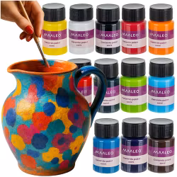 Glas- och keramikfärger 12 färge