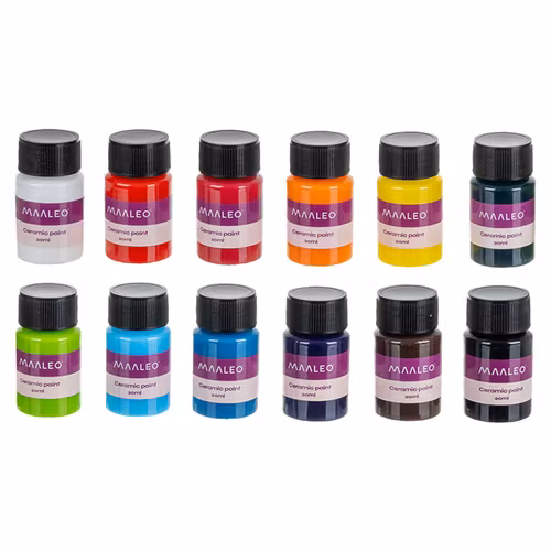 Glas- och keramikfärger 12 färge