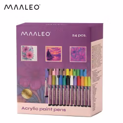 Akrylpenne - sæt med 24