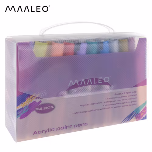 Akrylpennor - set med 24