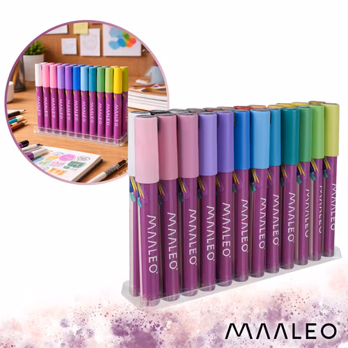 Akrylpennor - set med 24