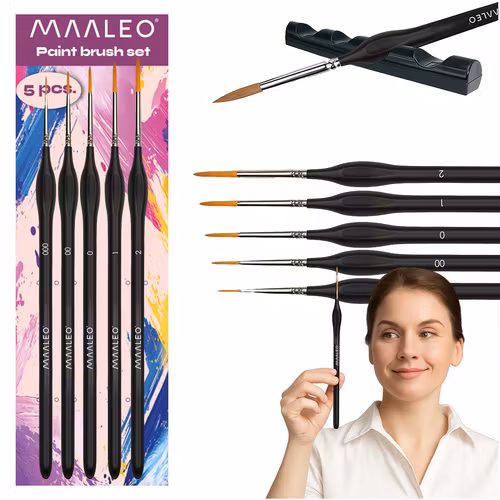 Penslar 5 st med stativ