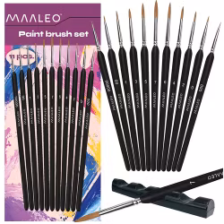 Penslar 11 st med stativ