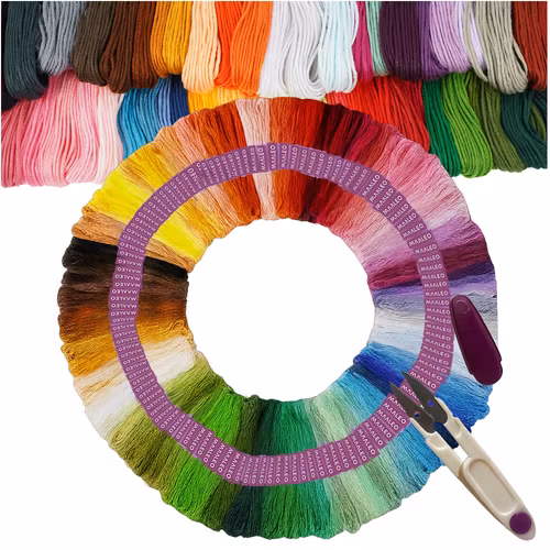 Garntråd - broderikit 150 farver