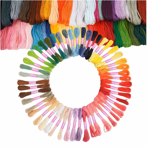 Yarn thread - embroidery set 50 colors