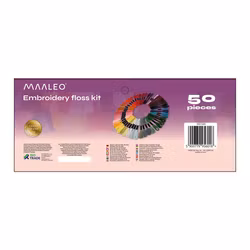 Garntråd - broderisæt 50 farver