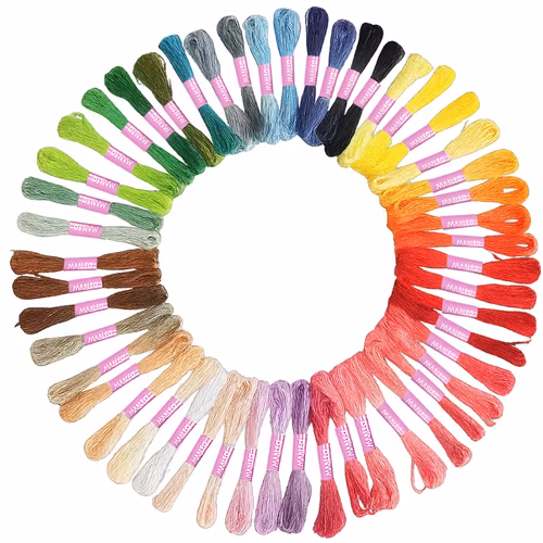 Yarn thread - embroidery set 50 colors