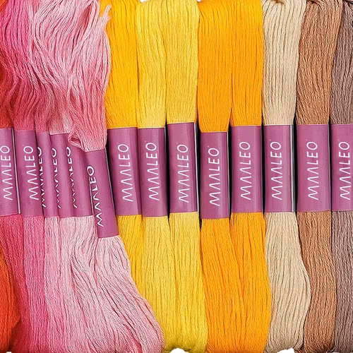 Yarn thread - embroidery set 50 colors