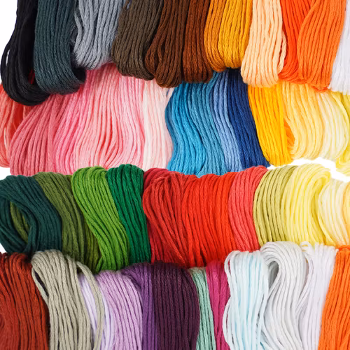 Yarn thread - embroidery set 50 colors
