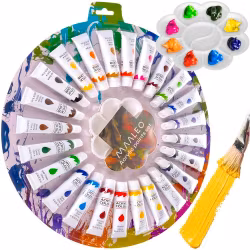 Akrylfärger 12 ml - set med 24 färger