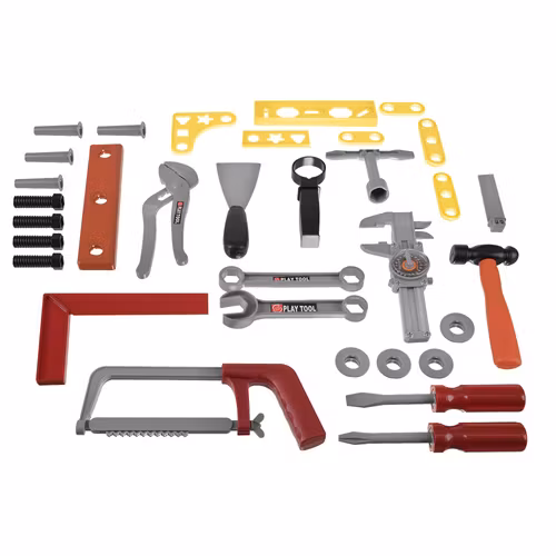 Verktygslåda för barn, set med 32 delar i en väska