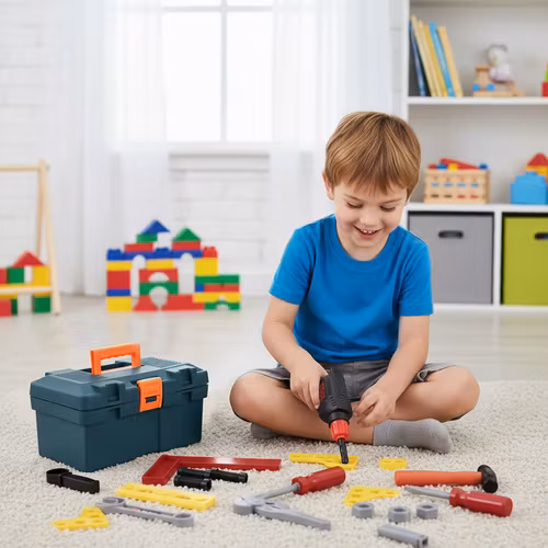 Verktygslåda för barn, set med 32 delar i en väska