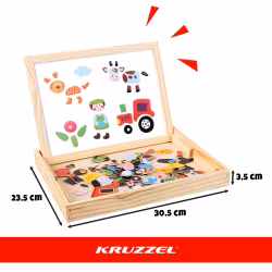 Magnetisk Läroplan, Dubbelsidig, 108 Delar, i Presentask