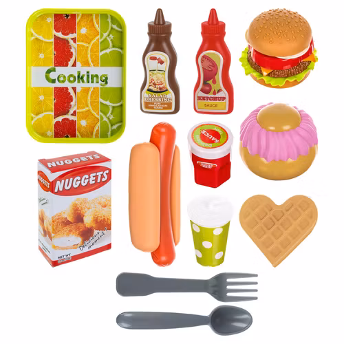 Snabbmatsset - en färgglad leksak för kreativ matlagning 26-delars