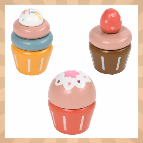 Kruzzel Stor Trä Teservis - Barnlekset + Kakfat