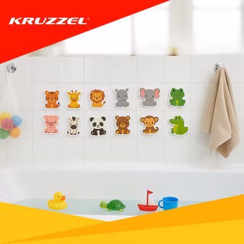 Skumdjur för badkar och kakel, badleksak