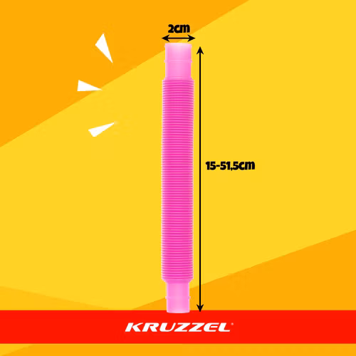 POP Sensoriska Rör - Set med 10 färgglada, flexibla, töjbara