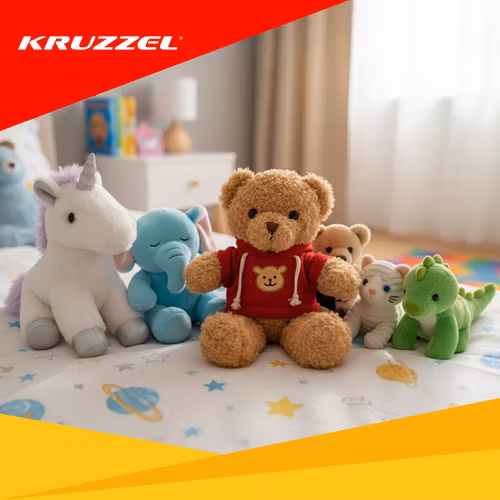 Nallebjörn 30 cm, gosig plyschleksak för barn 0+ -