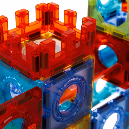 Magnetiska klossar - bollbana 96 delar