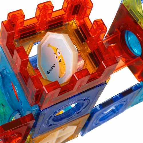 Magnetiska klossar - bollbana 96 delar