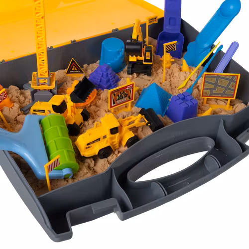 Kreativ Sand med XXL Byggset, Sandlåda i Resväska