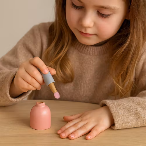 Sminkset i trä för barn - 17-i-1 Kruzzel  sminktillbehör