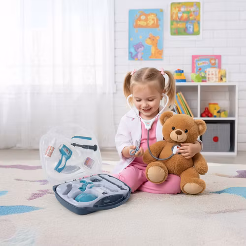 Litet Läkarset – Läkarväska med Tillbehör och Ljud