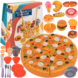 Kardborreformad Pizzaskärare Set Varmkorv Snabbmat Pommes Frites Burgerkniv 42 delar.