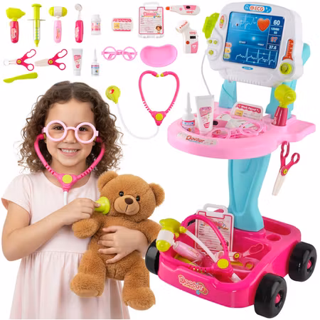 Litet doktorset för barn – en pedagogisk medicinsk leksak med tillbehör