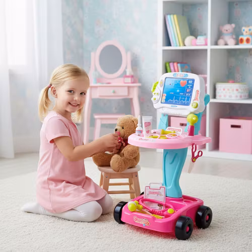 Litet doktorset för barn – en pedagogisk medicinsk leksak med tillbehör