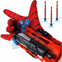 Handske med nätkastare, skjutande spindelhandske, tre pilar, pilar